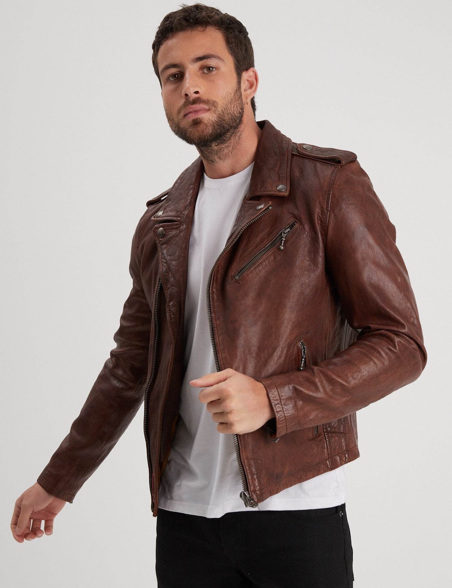 Golberg - Blouson cuir homme - Homme