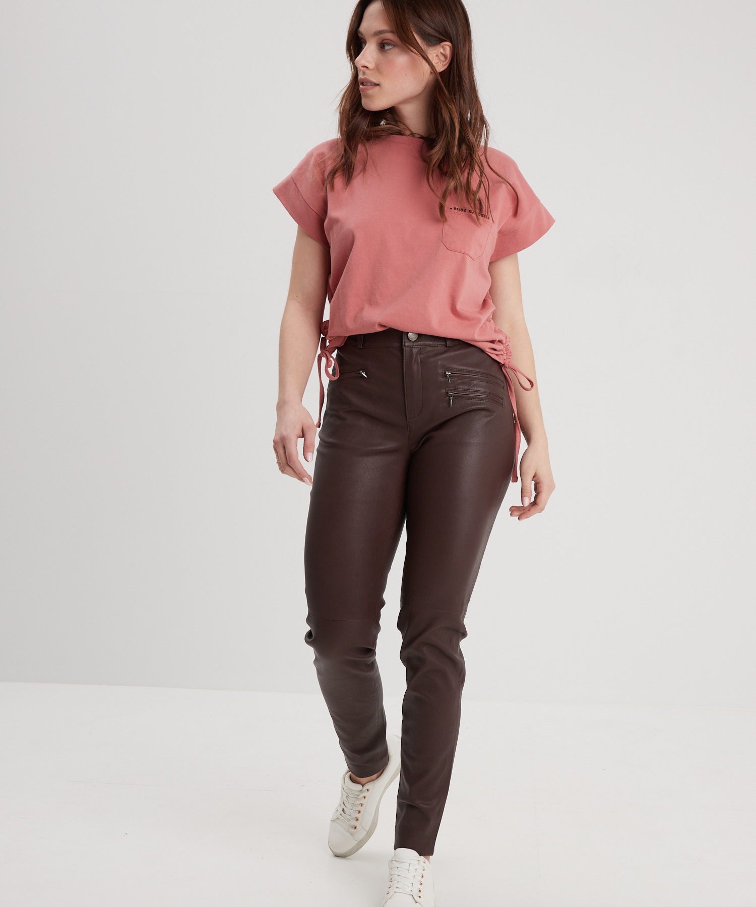 Dina - Pantalon cuir femme - Accueil