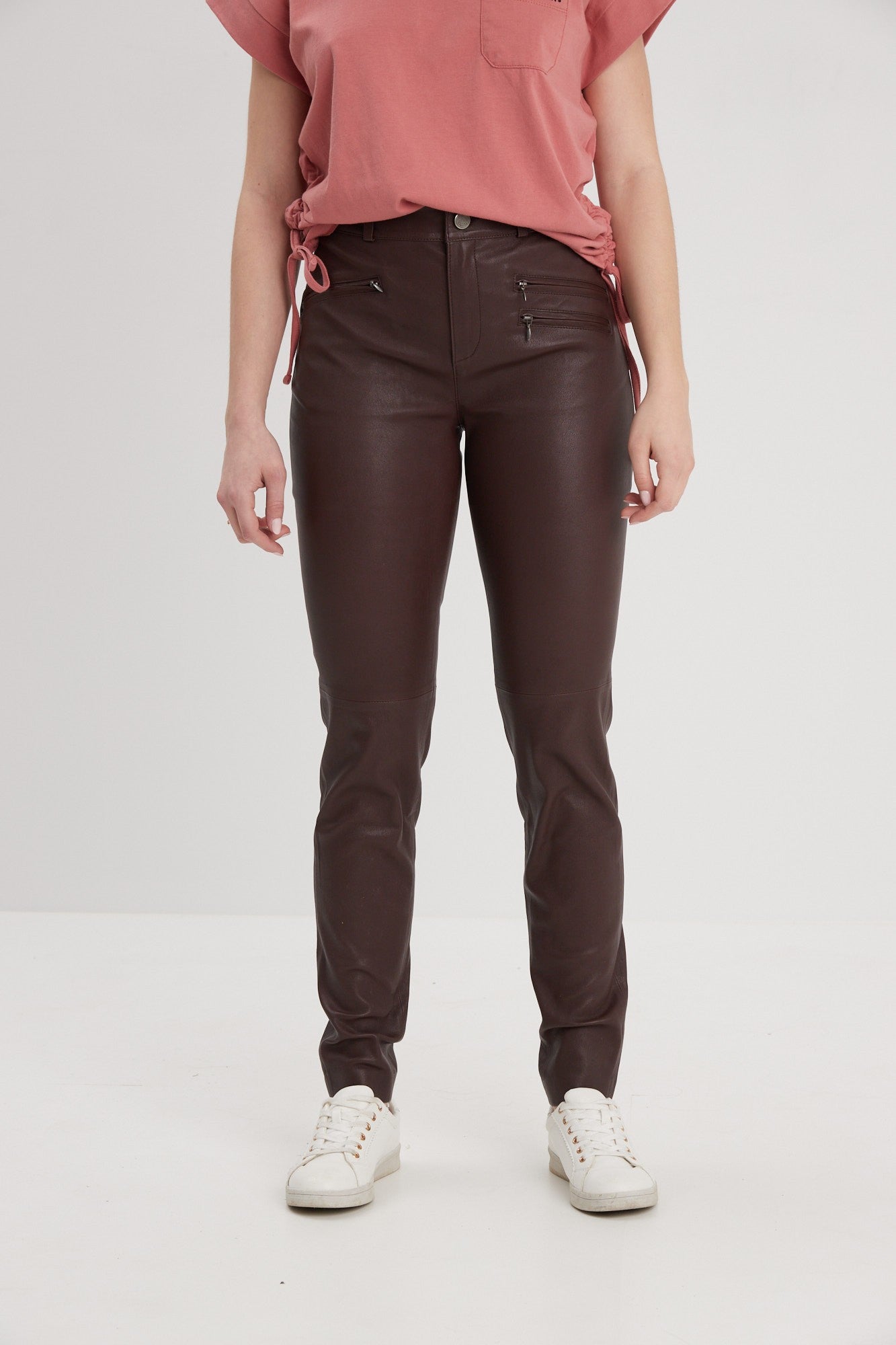 Dina - Pantalon cuir femme - Accueil