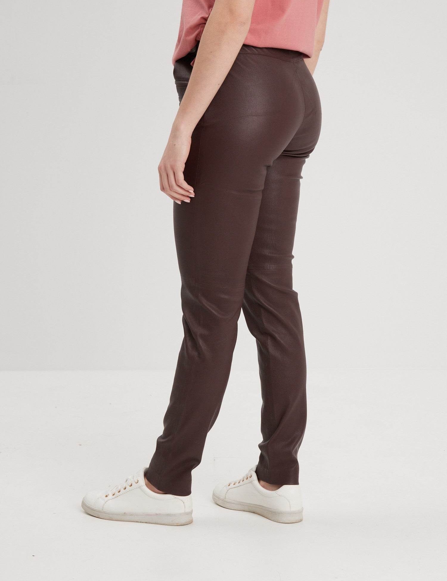 Dina - Pantalon cuir femme - Accueil