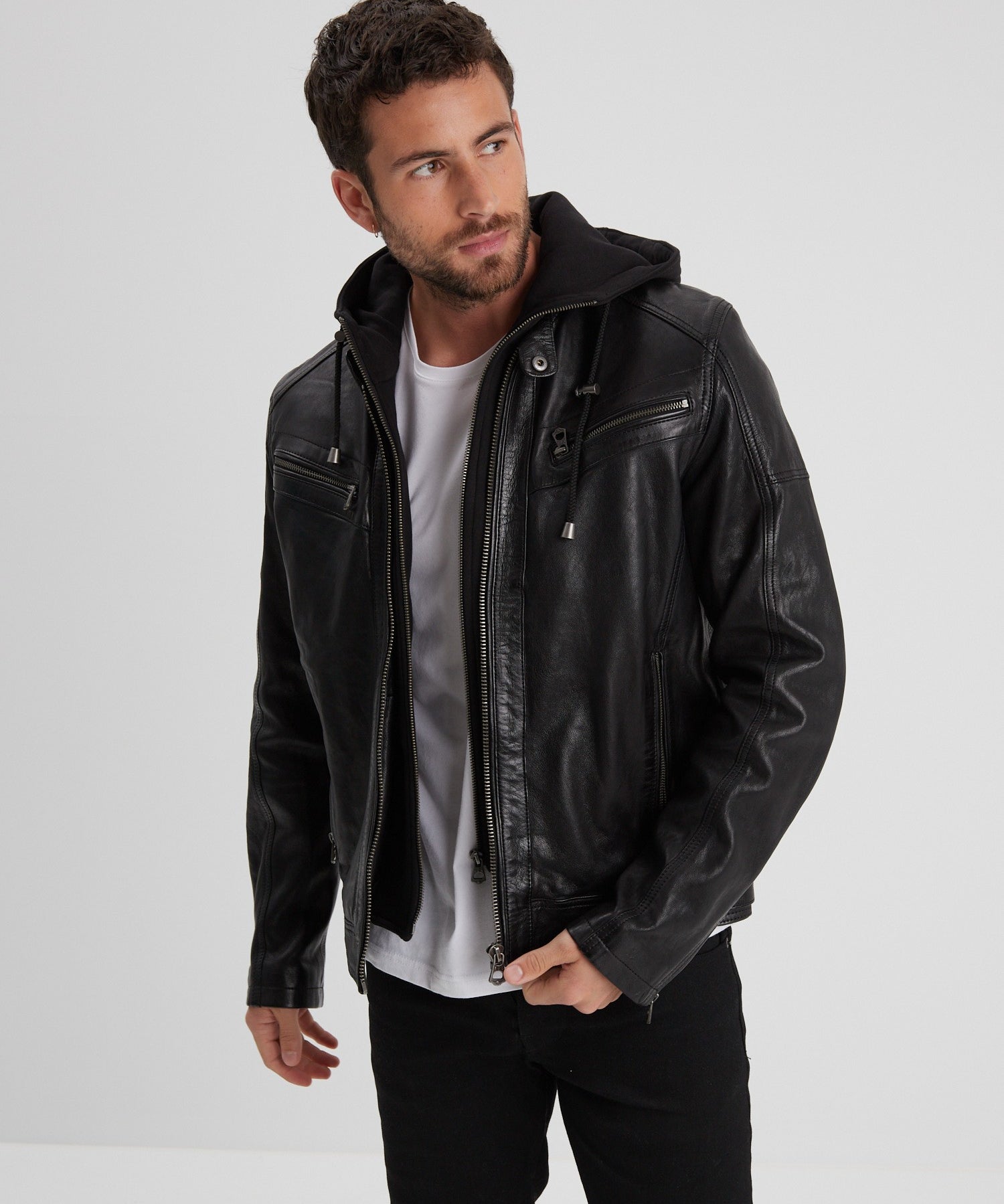 Bishop - Blouson cuir homme - Homme