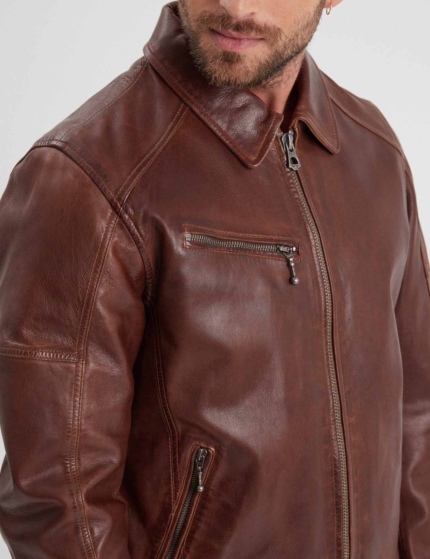 Mick - Piece a manche cuir homme - Accueil