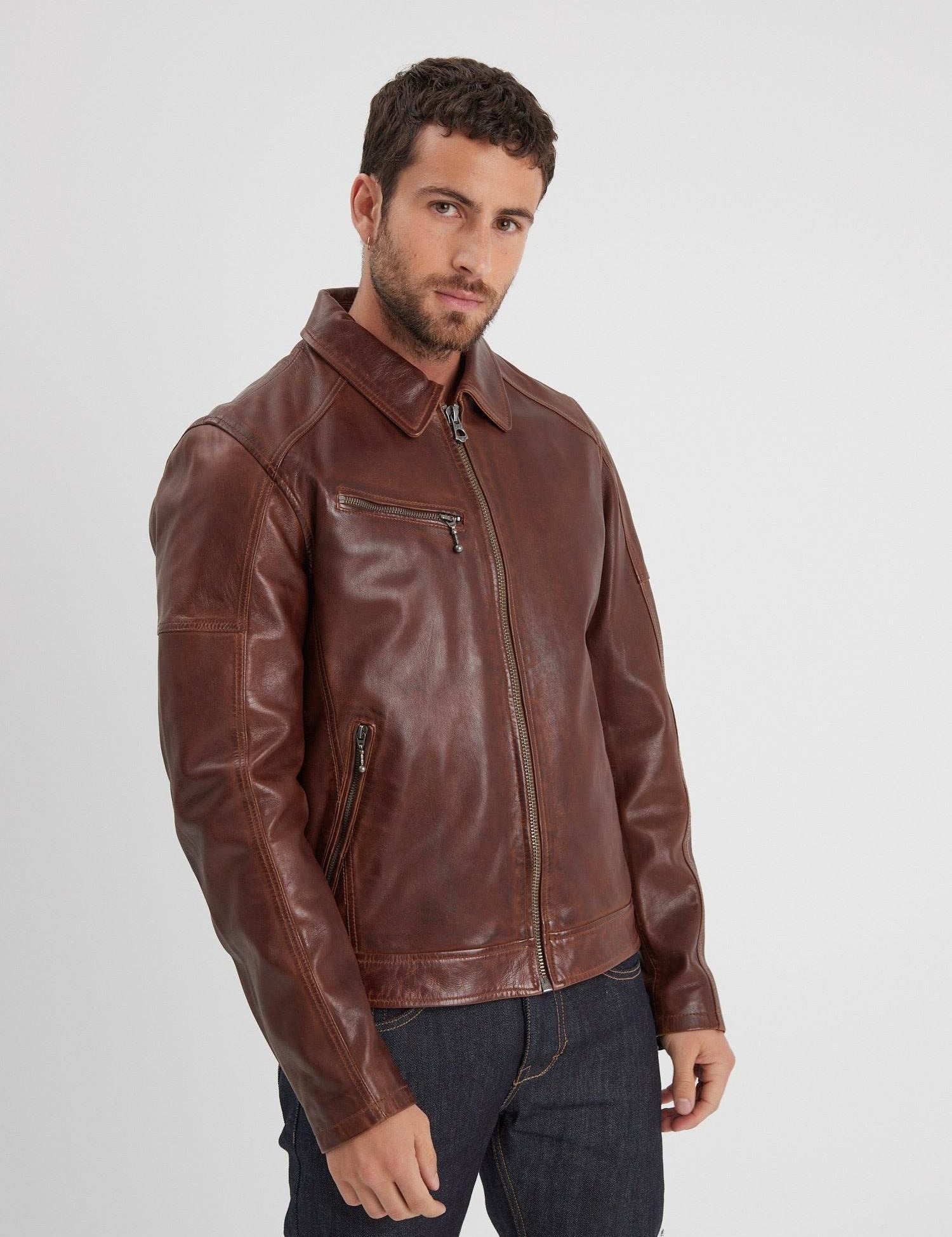 Mick - Piece a manche cuir homme - Accueil