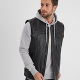 Hot road - Gilet cuir homme - Homme