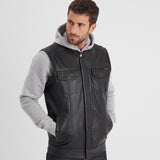 Hot road - Gilet cuir homme - Homme