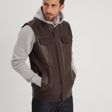 Hot road - Gilet cuir homme - Homme