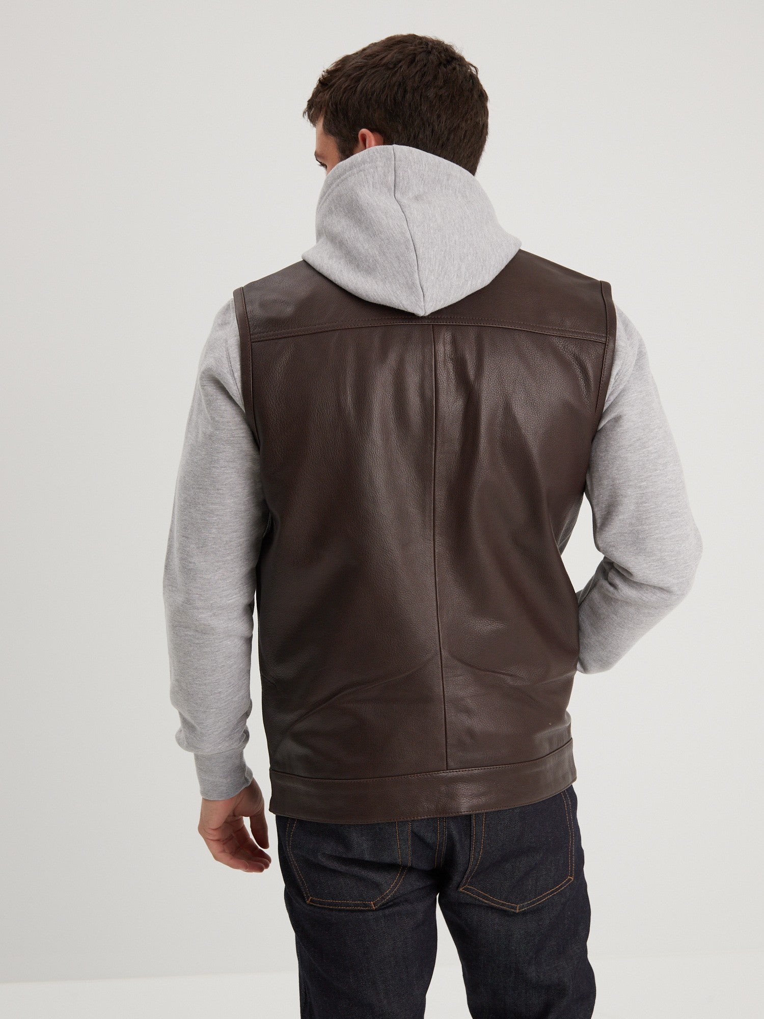 Hot road - Gilet cuir homme - Homme