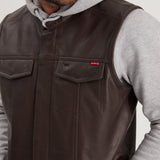 Hot road - Gilet cuir homme - Homme