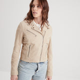 Bonita suede - Blouson rétro cuir femme - Femme