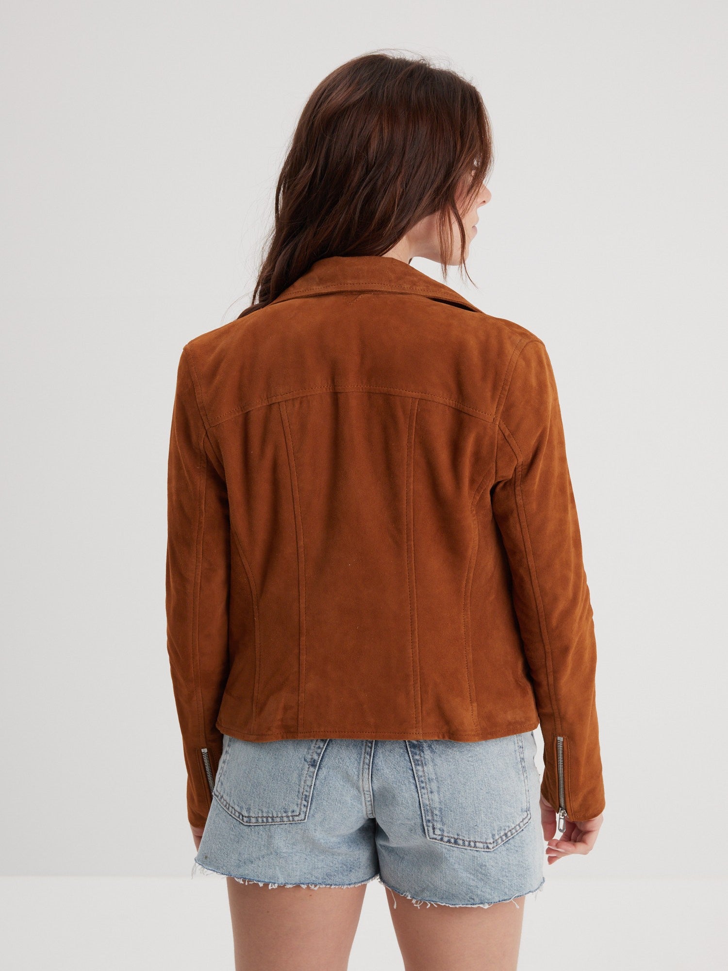 Bonita suede - Blouson rétro cuir femme - Femme