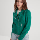 Bonita suede - Blouson rétro cuir femme - Femme