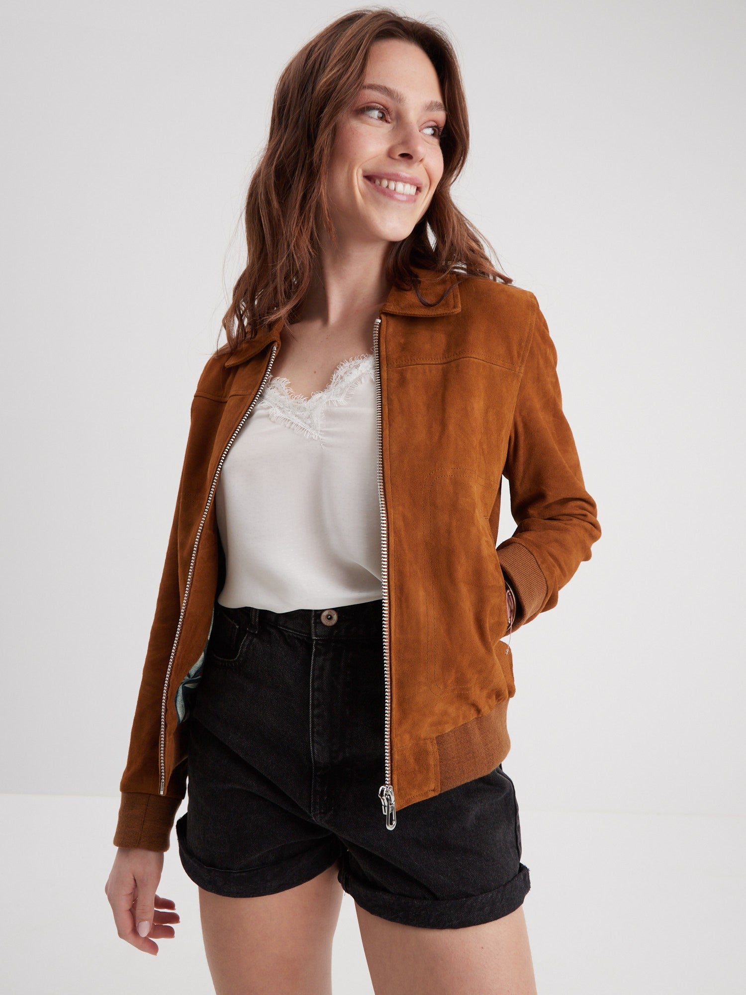 Corane goat suede - Blouson femme - Femme