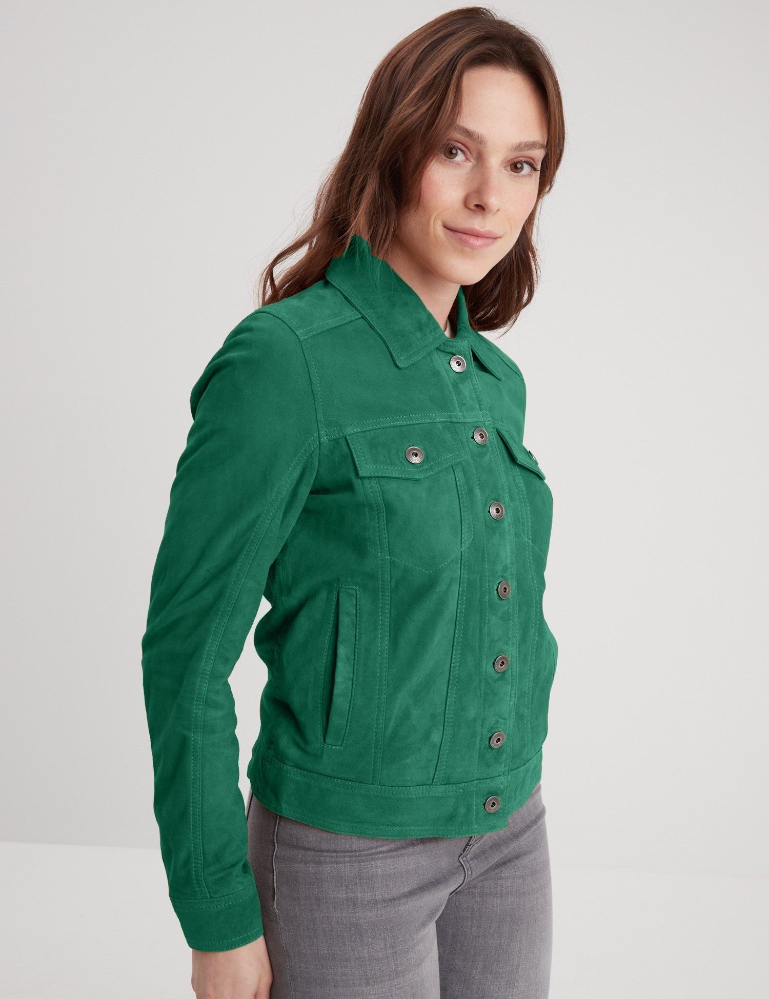 Jeanne - Veste en daim femme - Accueil