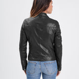 Panila - Blouson biker cuir femme - Accueil