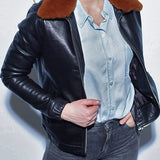 Clarisse - Blouson aviateur cuir femme