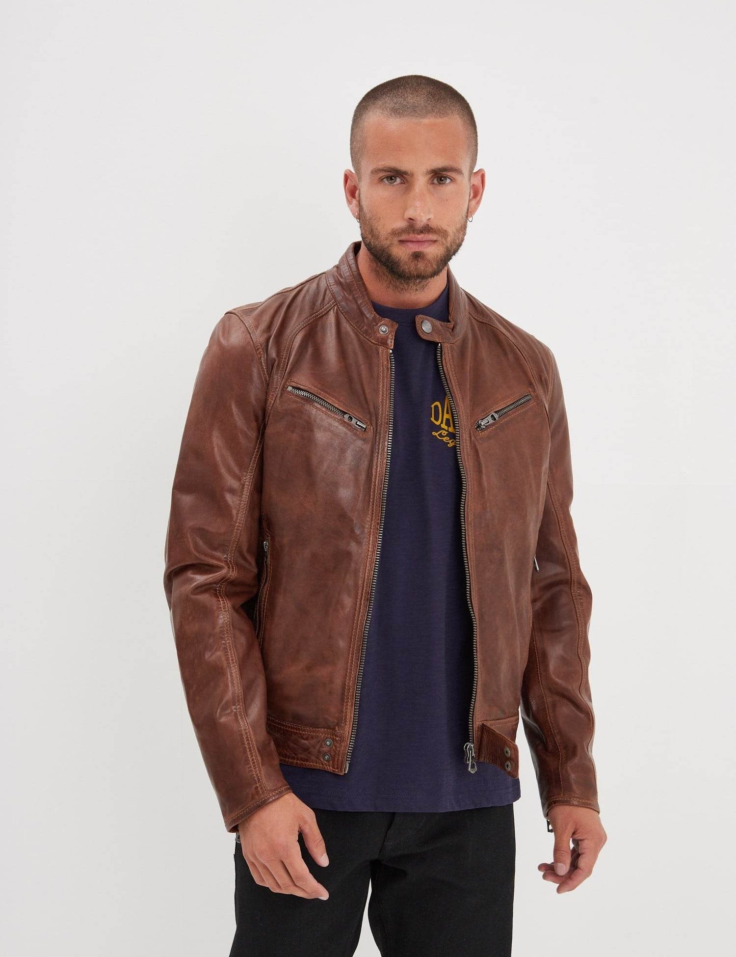 Dustin - Blouson cuir homme