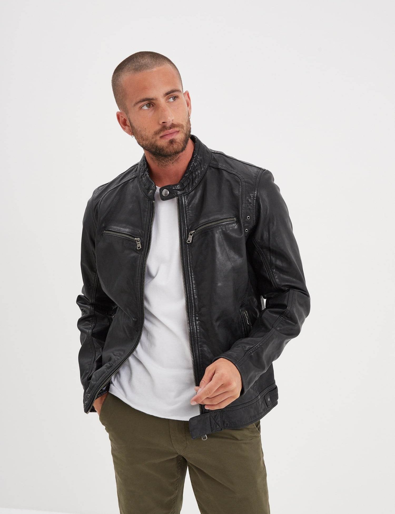 Dustin - Blouson cuir homme