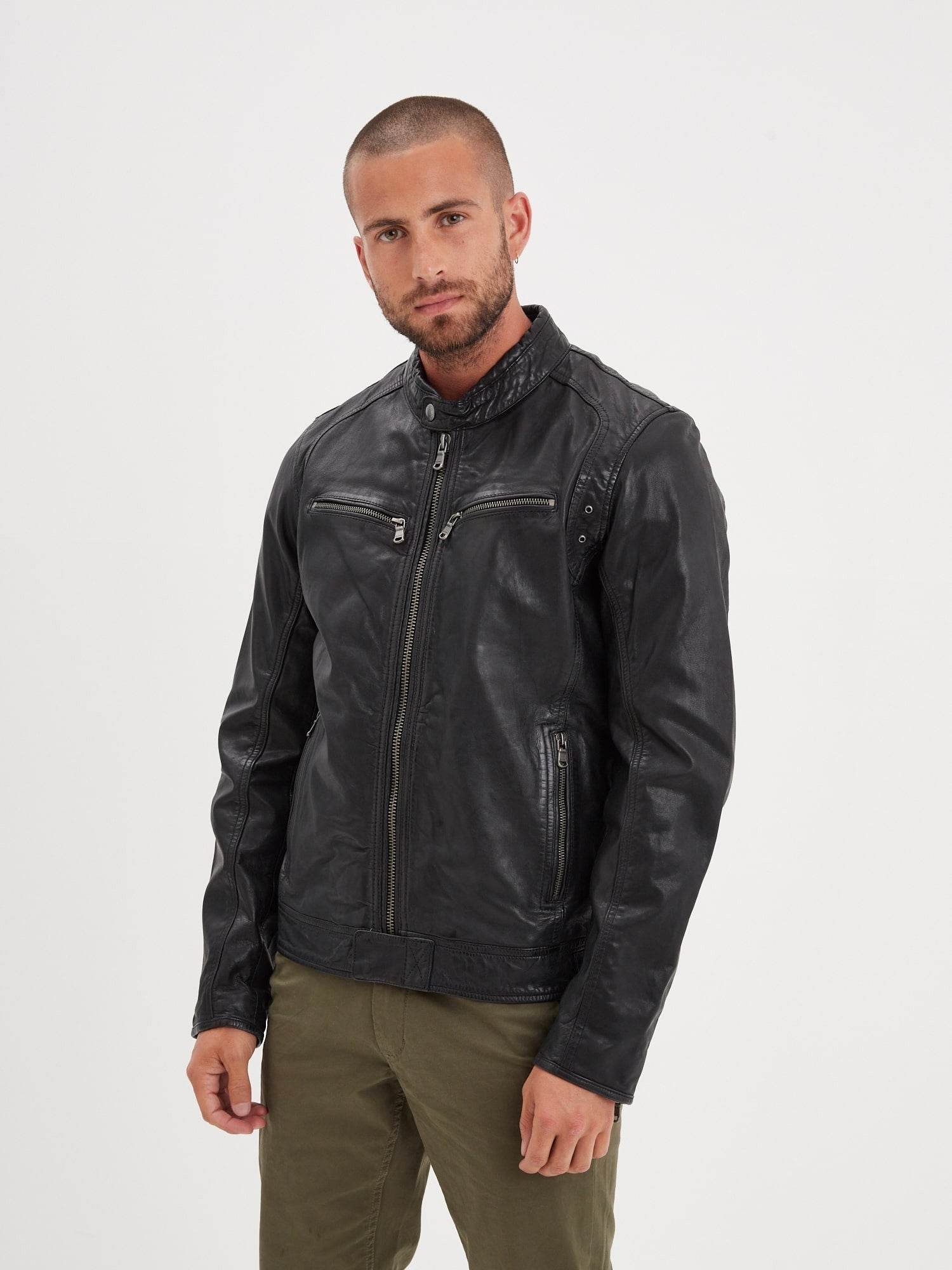 Wartburg Daytona Veste Blouson Cuir Baker Marron Daytona 73 La