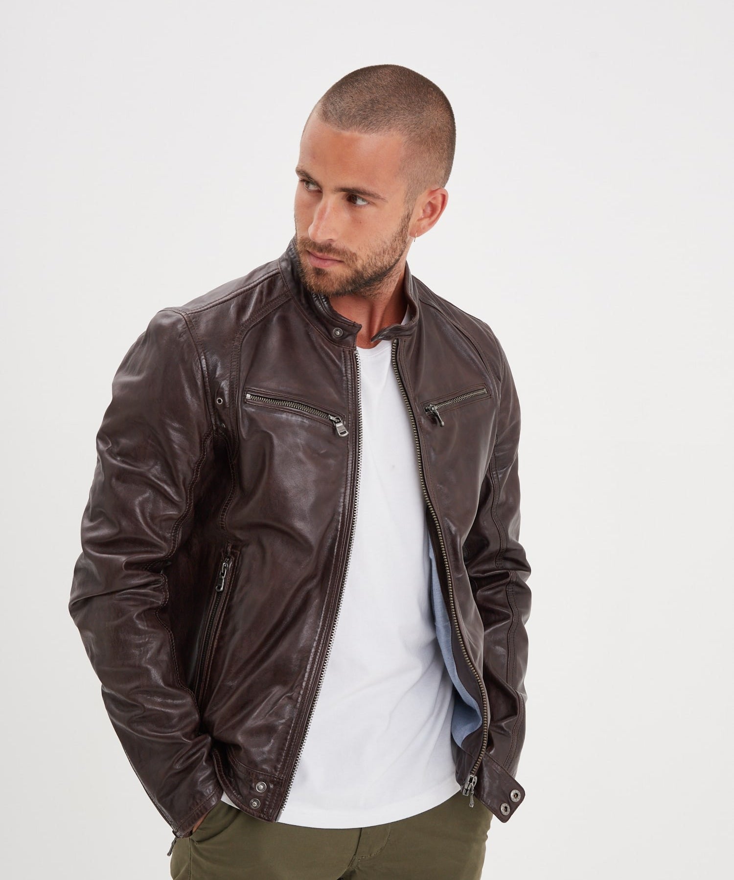 Dustin - Blouson cuir homme