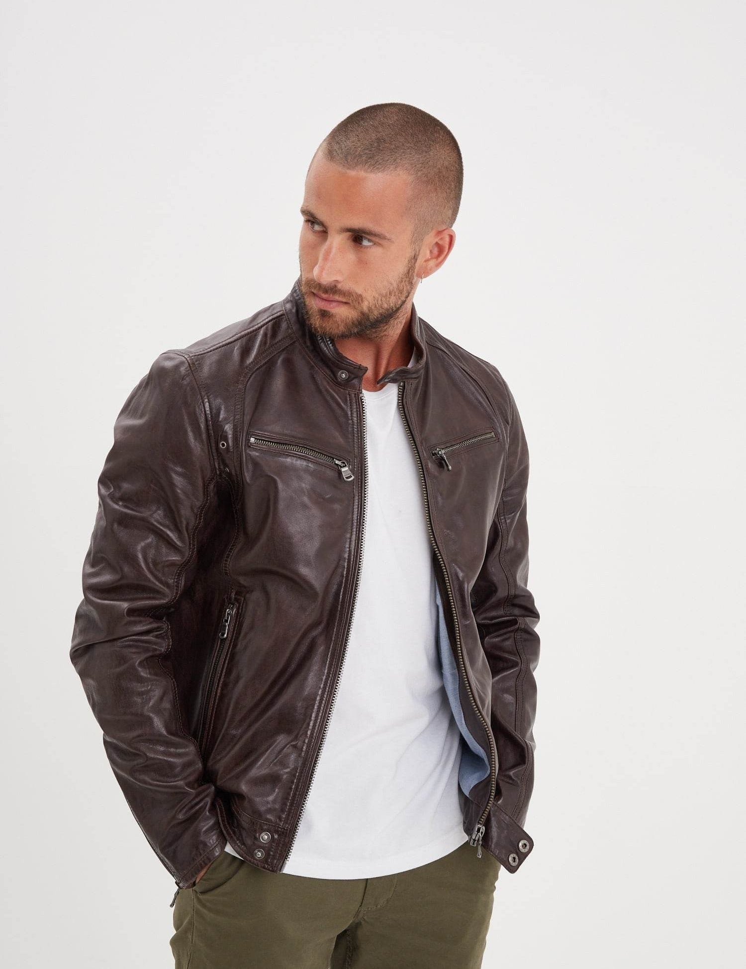 Dustin - Blouson cuir homme