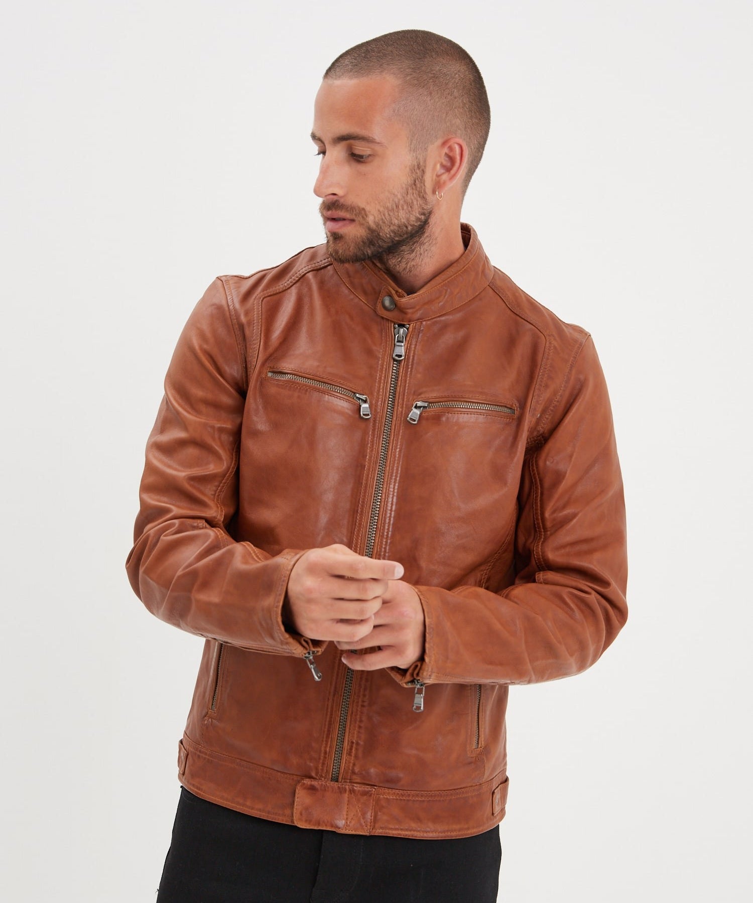 Dustin - Blouson cuir homme