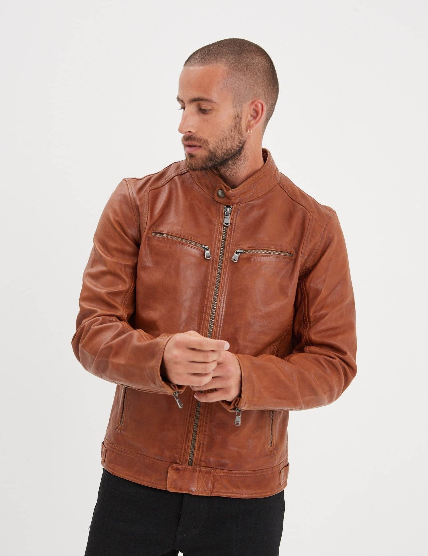 Dustin - Blouson cuir homme