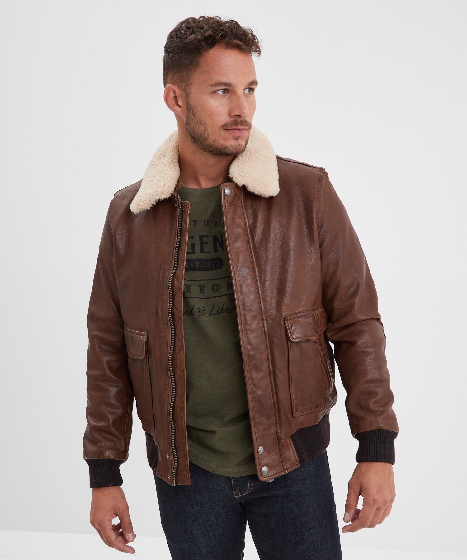 Corsair - Blouson aviateur cuir homme