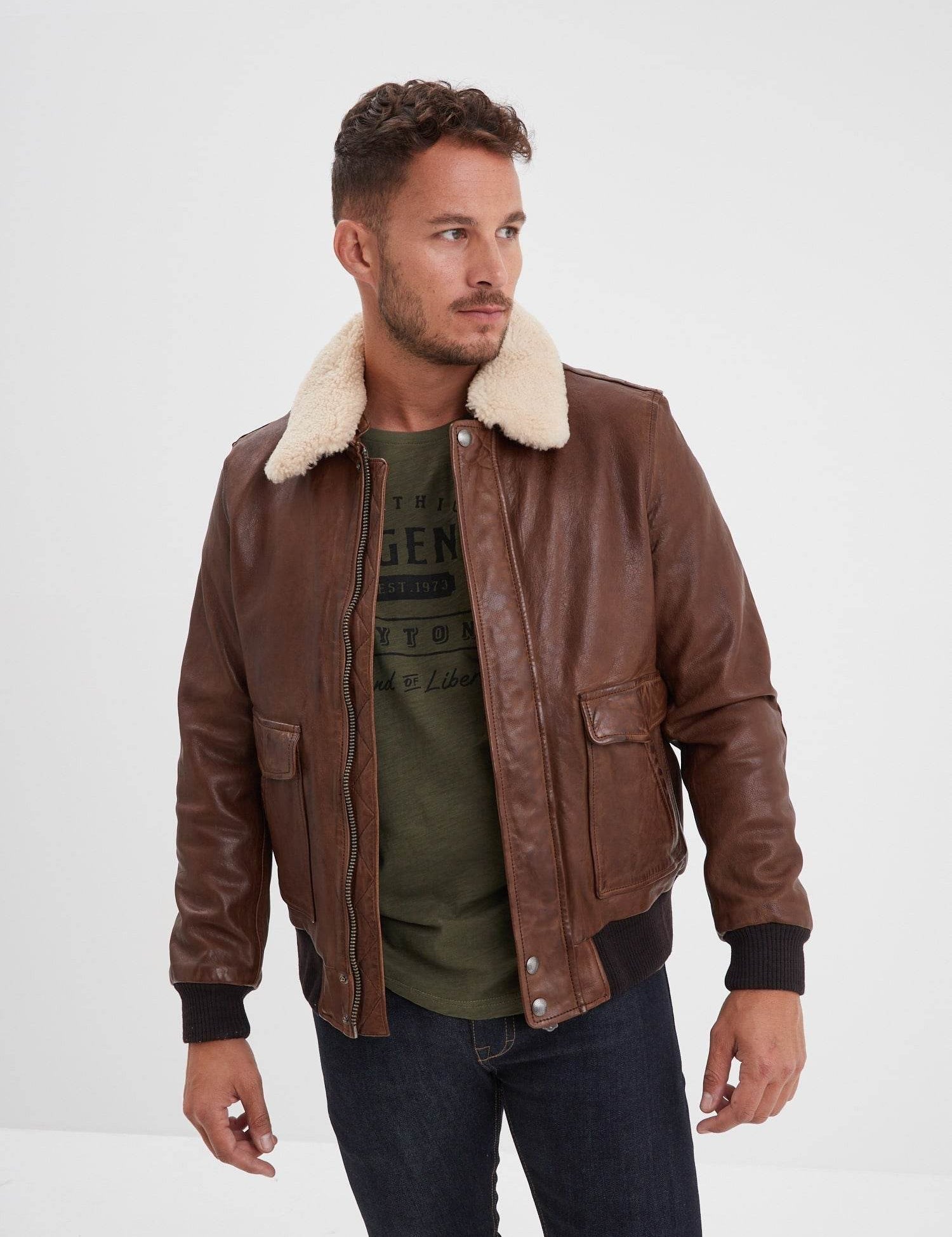 Corsair - Blouson aviateur cuir homme