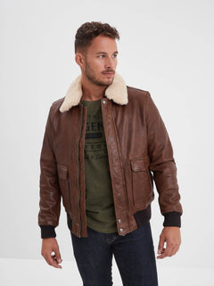 Corsair - Men's leather bomber jacket