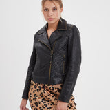 Virginia - Blouson cuir chic femme