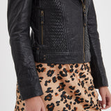 Virginia - Blouson cuir chic femme