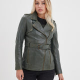 Aliona - Trench en cuir femme