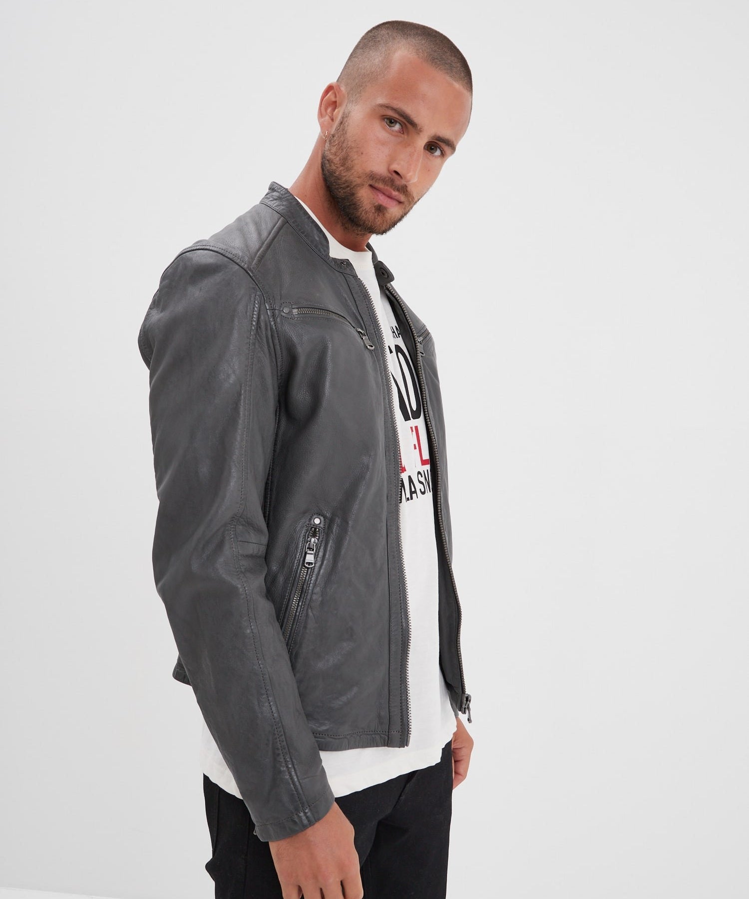 Gafino - Blouson cuir homme