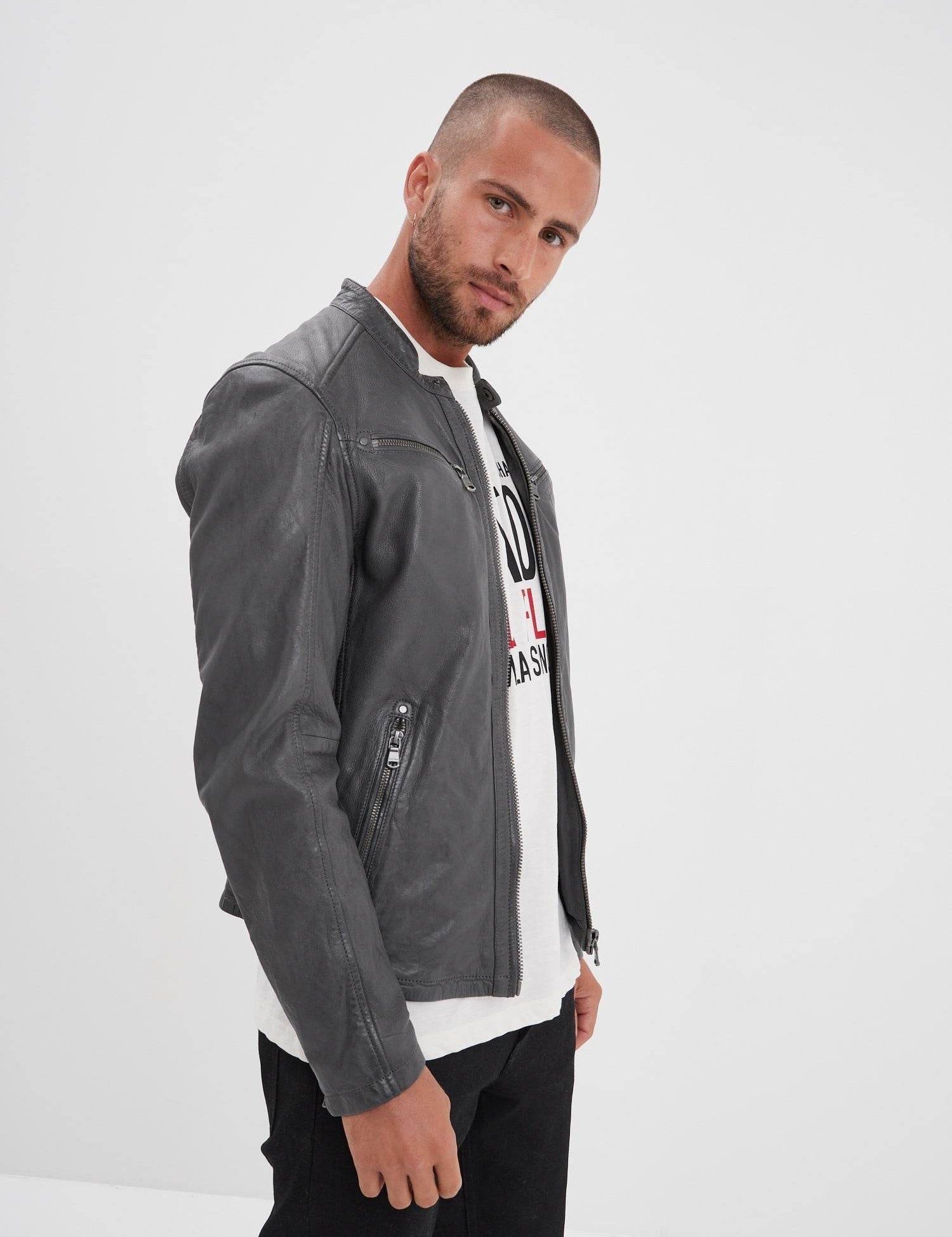 Gafino - Blouson cuir homme