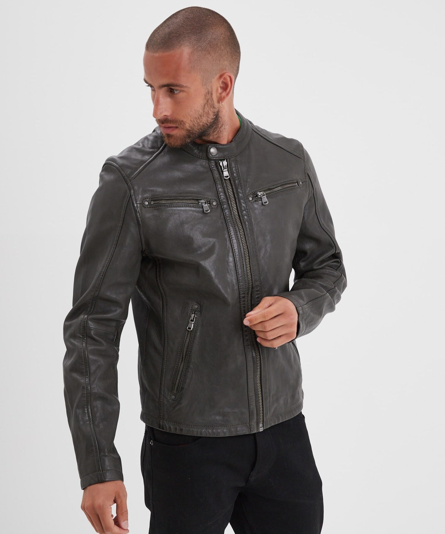 Gafino - Blouson cuir homme