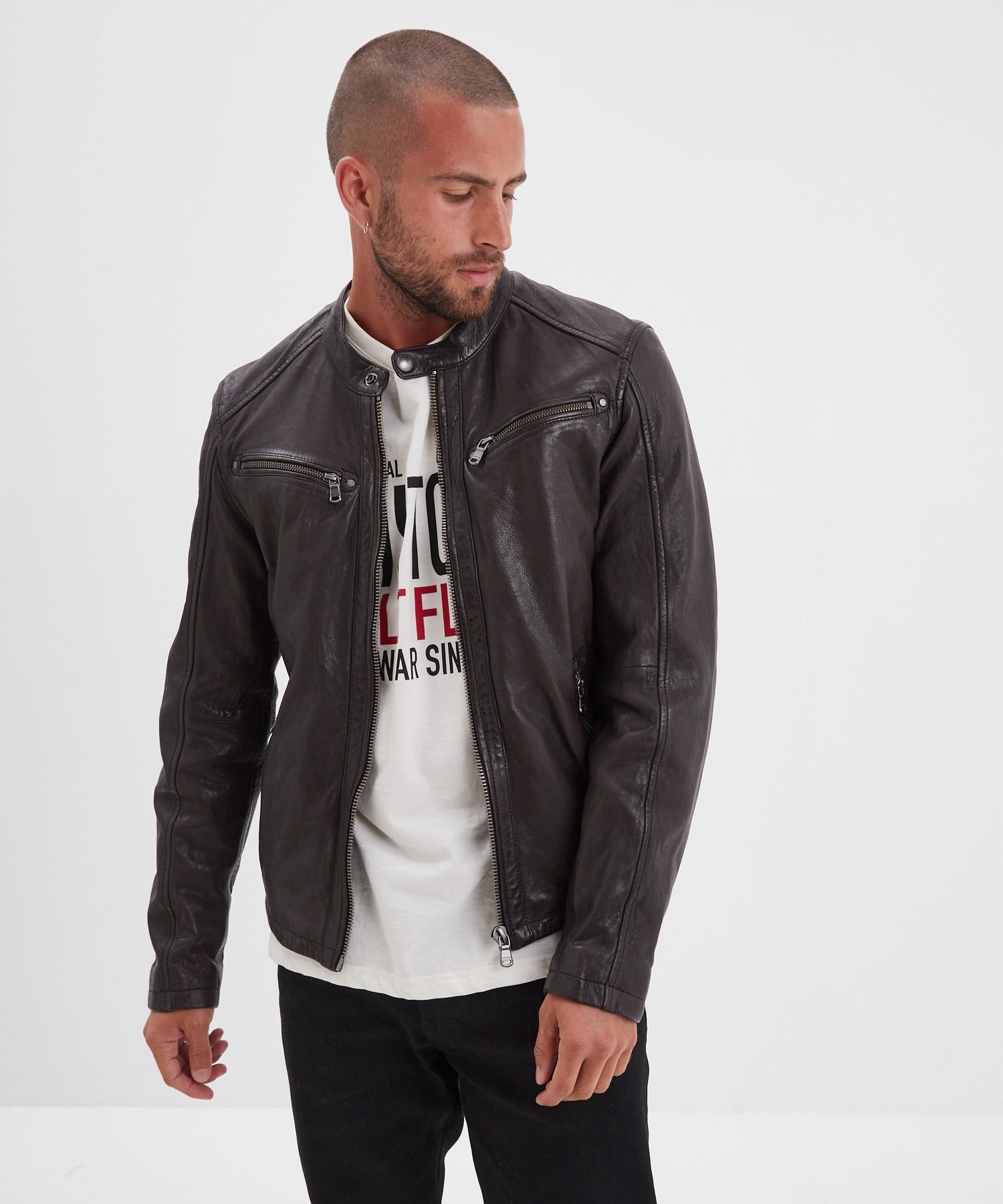 Gafino - Blouson cuir homme