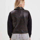 Madeline - Blouson cuir femme