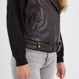 Madeline - Blouson cuir femme