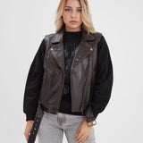 Madeline - Blouson cuir femme