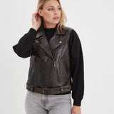 Madeline - Blouson cuir femme