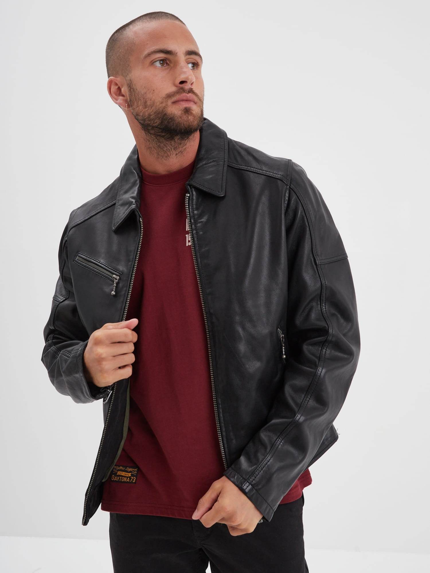 Mick Blouson cuir rétro homme – Daytona 731