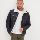 Mills - Veste en jean sherpa