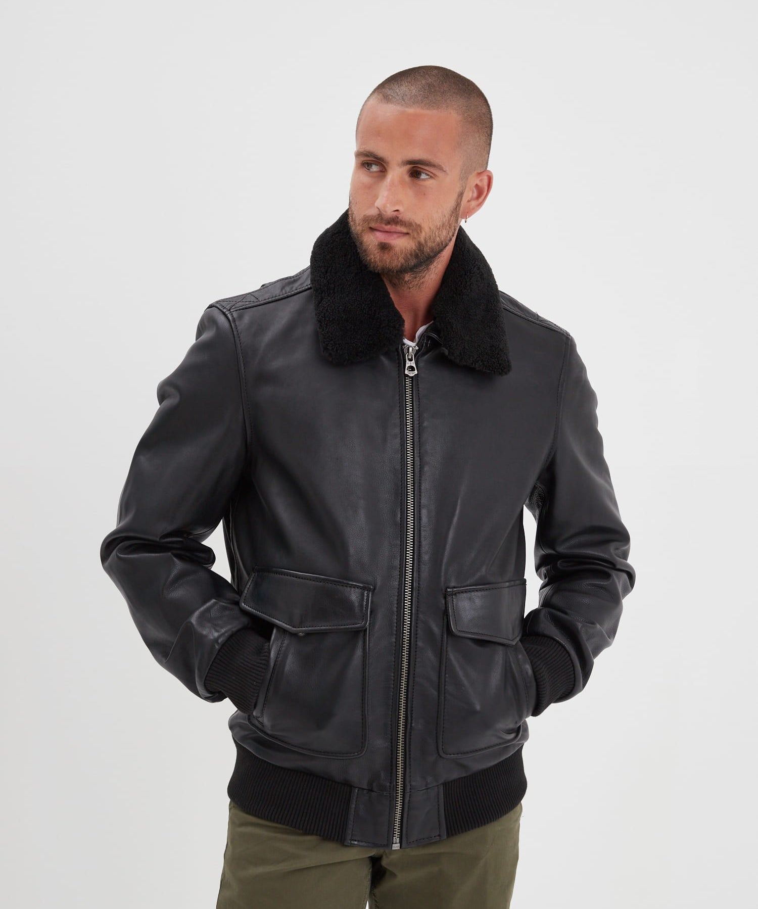 Mirage - Blouson aviateur cuir homme