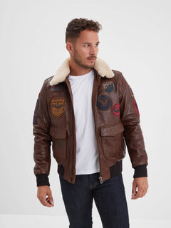 Mythic - Blouson air force cuir homme