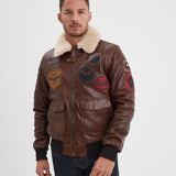 Mythic - Blouson air force cuir homme