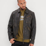 Lovel - Blouson cuir vintage homme