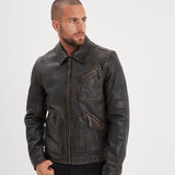 Lovel - Blouson cuir vintage homme