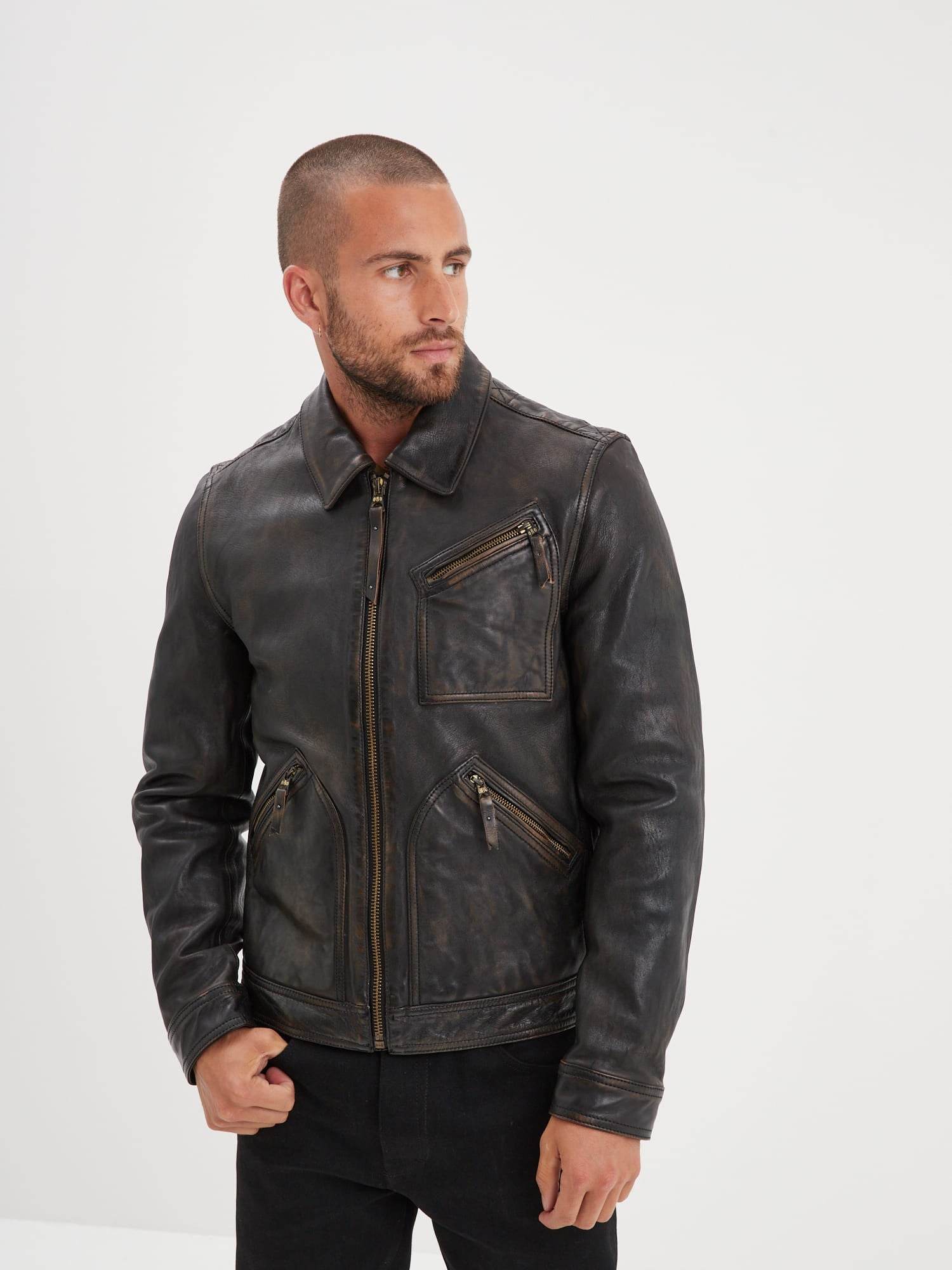 Lovel Blouson cuir vintage homme – Daytona 73
