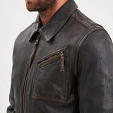 Lovel - Blouson cuir vintage homme