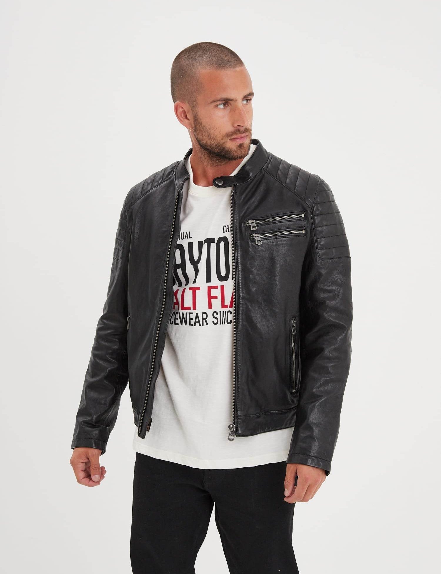 Starget - Blouson vintage cuir homme